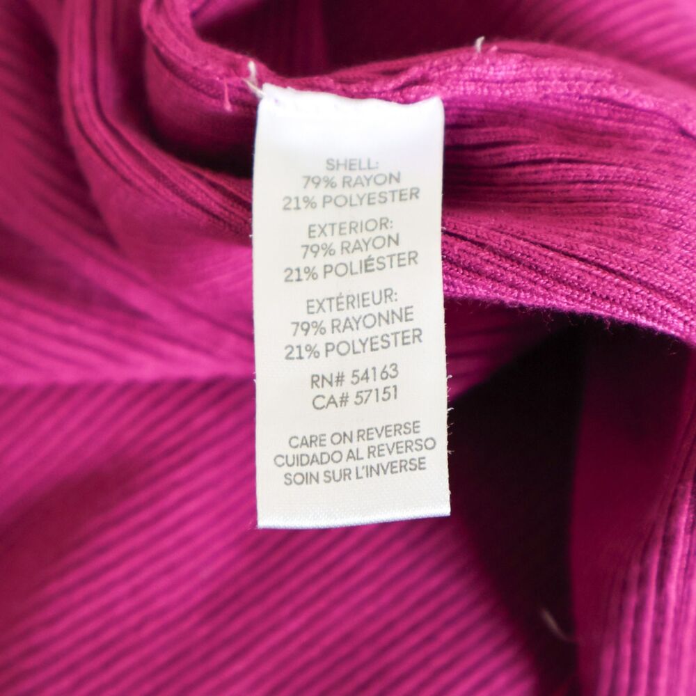 Calvin Klein Jeans Women's Sleeveless Quarter Zip Fuchsia Small - Picture 7 of 7